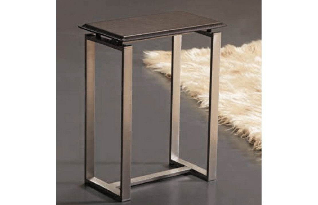 Bathroom Stool in Brass and Leather - Baio