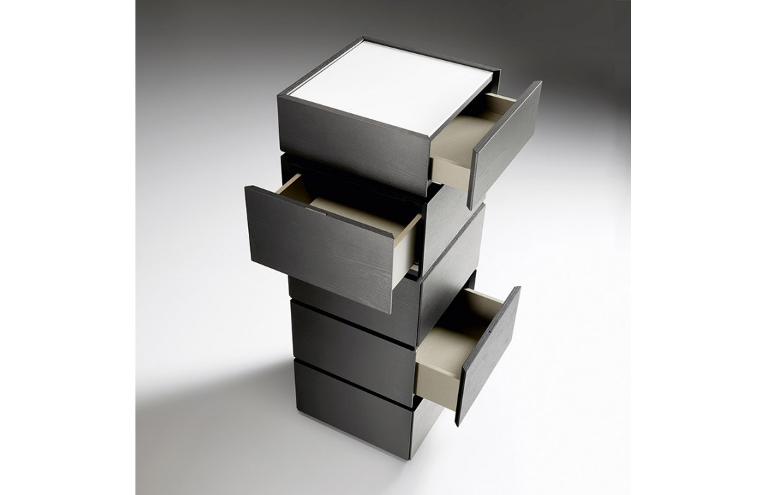 Modular double-faced chest of 5 drawer - Cidori