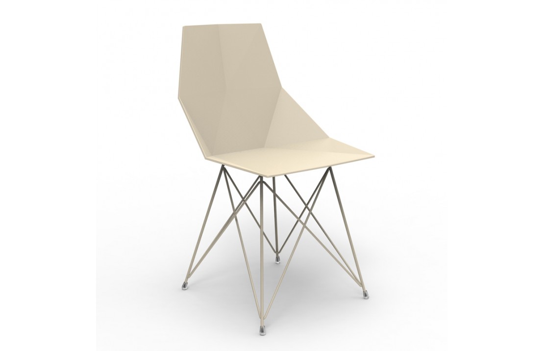 Chair in polypropylene and stainless steel - Faz