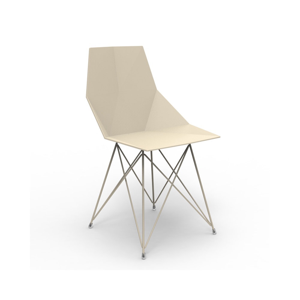 Chair in polypropylene and stainless steel - Faz