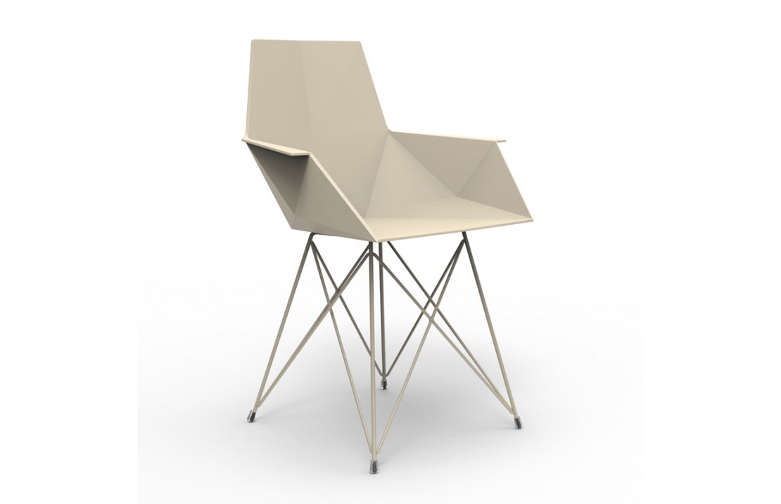 Outdoor chair in polypropylene and stainless steel - Faz