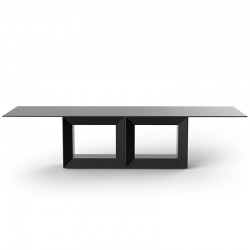 Outdoor fixed table with HPL top - Vela XL