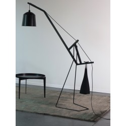 Lampada da terra metallo e legno -Floor Lamp
