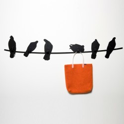 Attaccapanni metallo - Birds on Wire