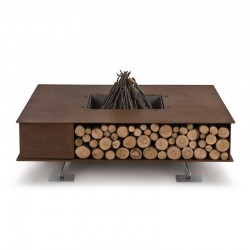 Toast wood-burning outdoor fire pit in steel