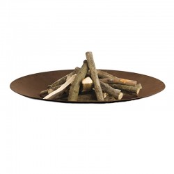 Discolo wood-burning fire pit in steel