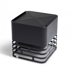 Cube barbecue/braciere/sgabello in acciaio