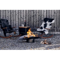 barbecue/braciere in acciaio corten - Ellipse