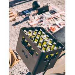 Beer Box portabottiglie/barbecue/sgabello in acciaio