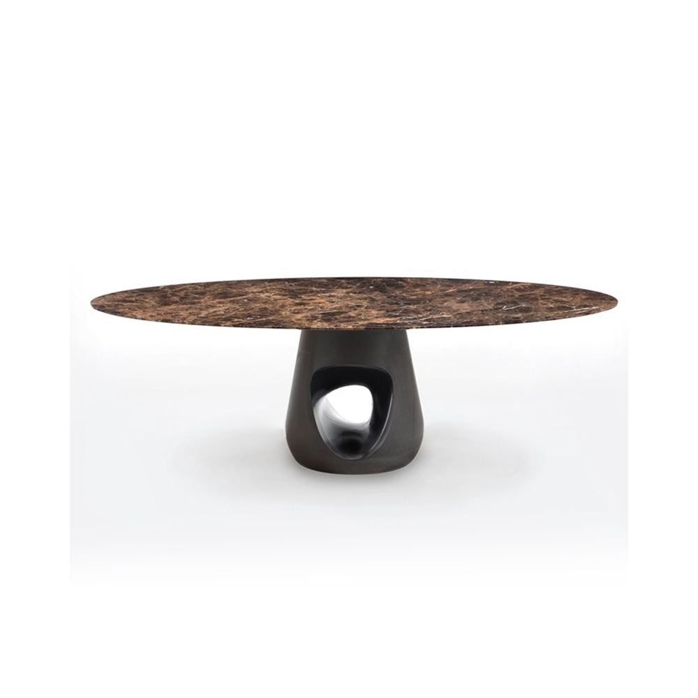 Oval table with marble top - Barbara