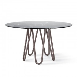 Tavolo in metallo e marmo - Meduse
