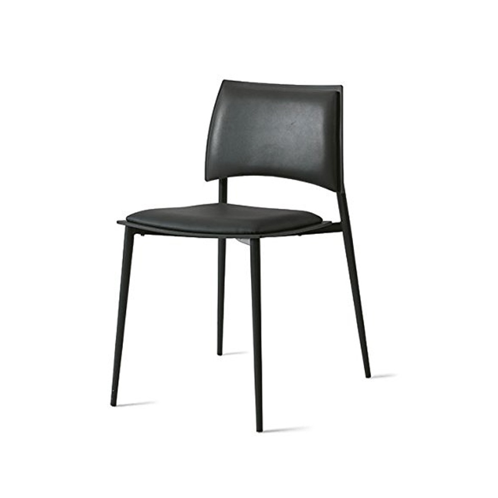 Stackable chair in eco-leather - Happy
