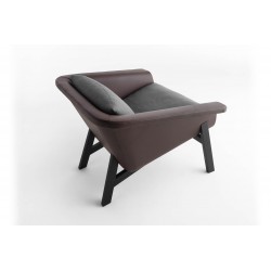 Sienna padded armchair in solid wood