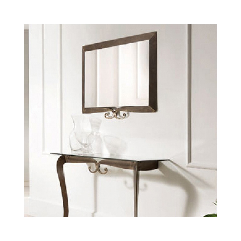 Mirror with wrought iron detail - Decò