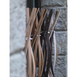 Twist coat rack in solid wood