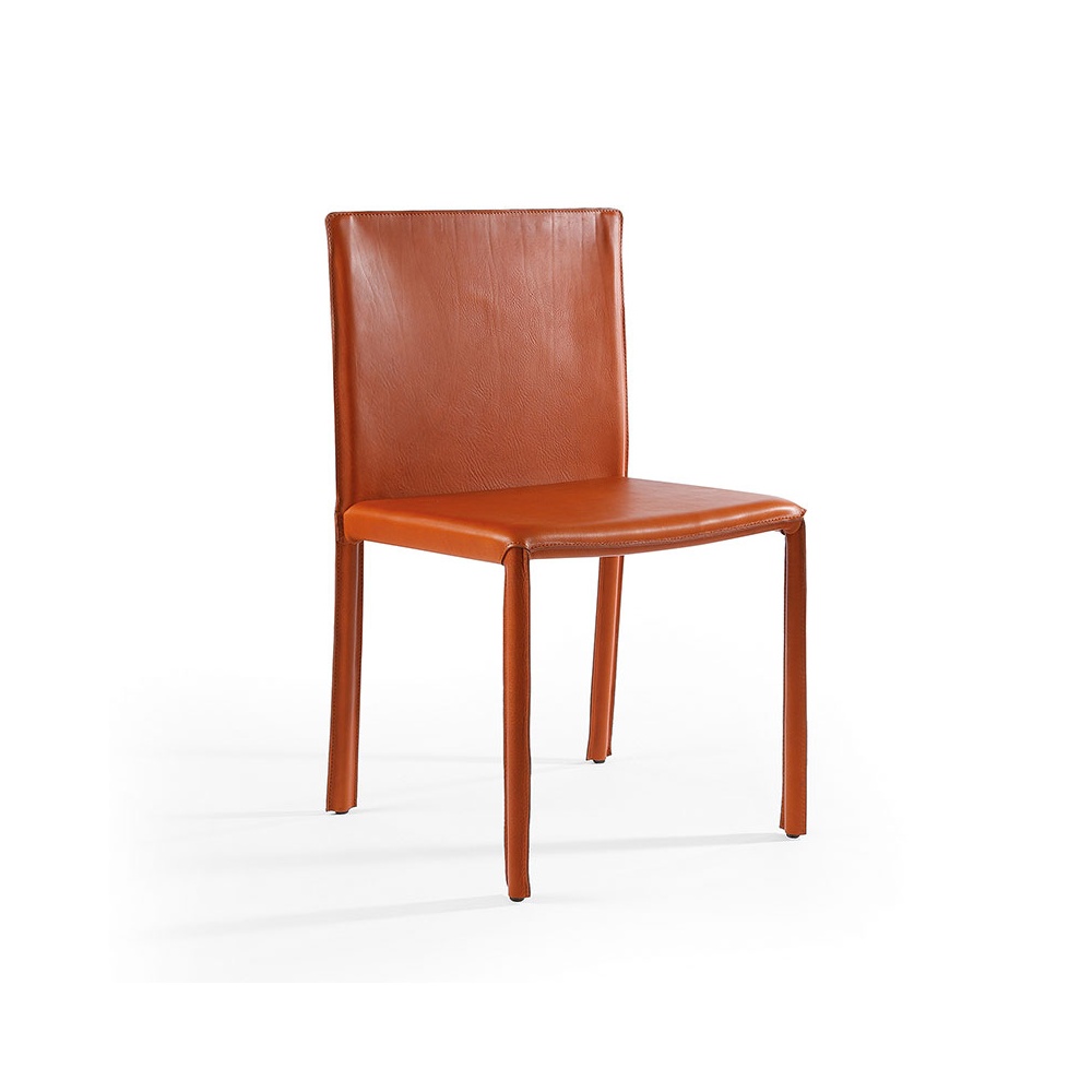 Chair upholstered in leather - Yuta