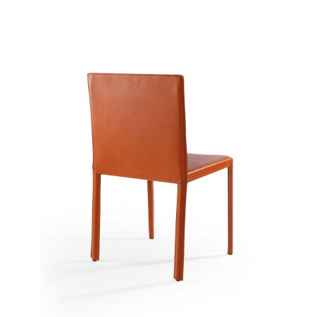 Chair upholstered in genuine leather - Yuta