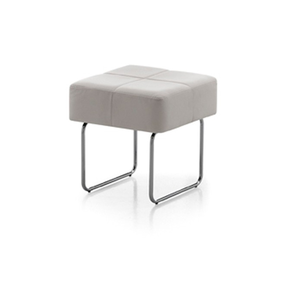 Pouf/low table in eco-leather - Square