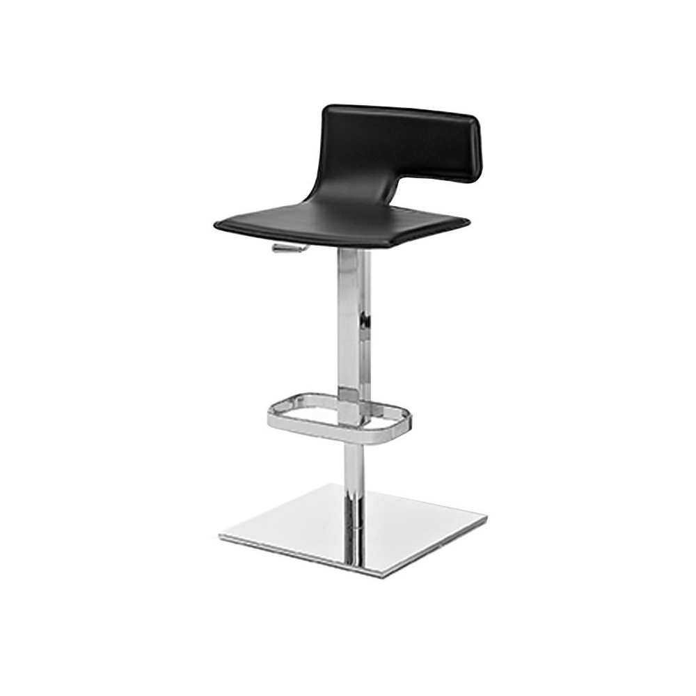 Quod Rei stool in leather and steel