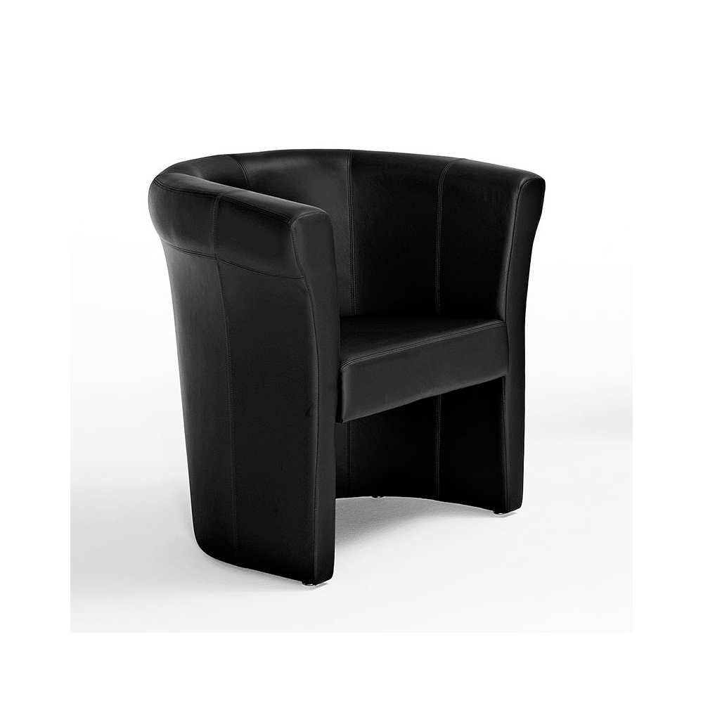 Penelope armchair in fabric, eco-leather or leather