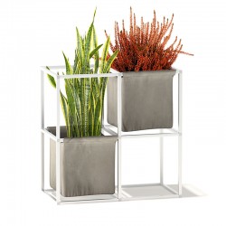 Modular aluminium flower pot / storage compartment - iPot 4