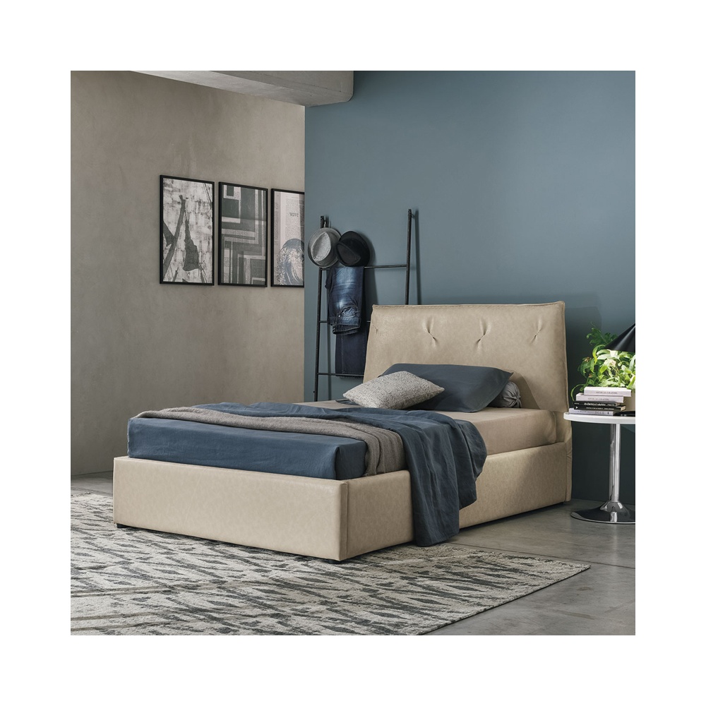 Padded semi-double bed with or without storage - Brisbane