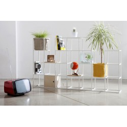 Modular Aluminium Bookcase / Room Dividers - iPot 5x5