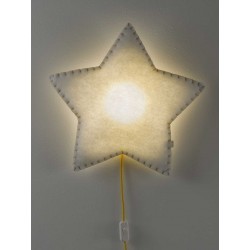 Estrella lampada da parete in tessuto