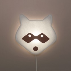Wall lamp for kids in fabric - Mapache