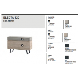 Sideboard with 2 doors and 2 drawers - Electa