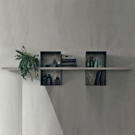 Wooden shelf with metal frame - Modus