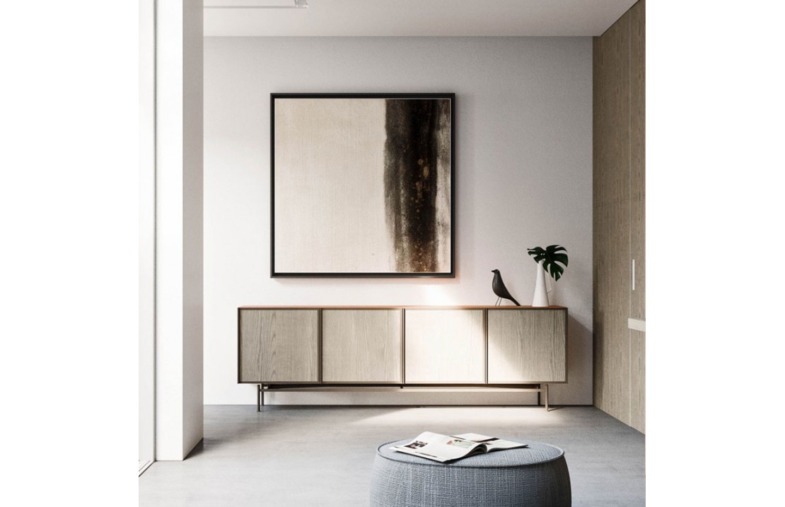Modern sideboard with metal base - Chic