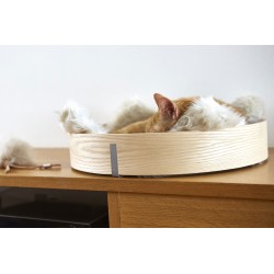 Anello cuccia per gatto in legno