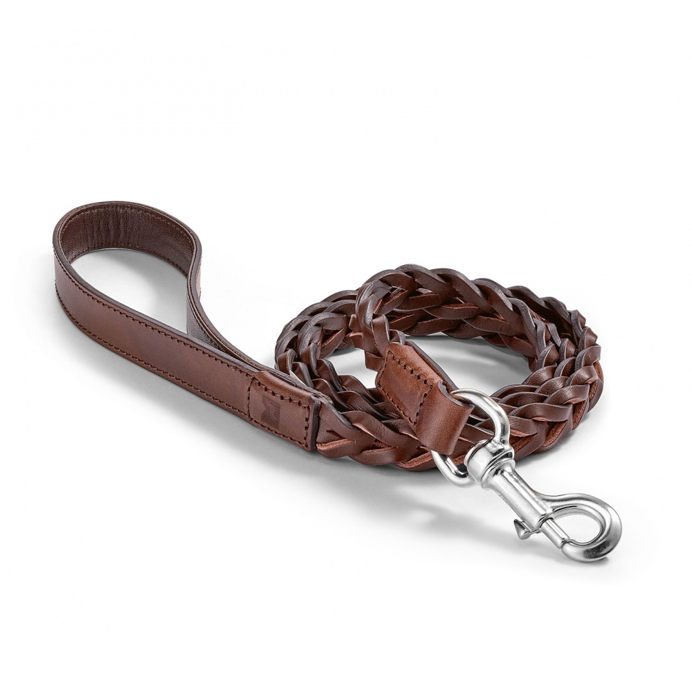Bergamo dog leash in leather
