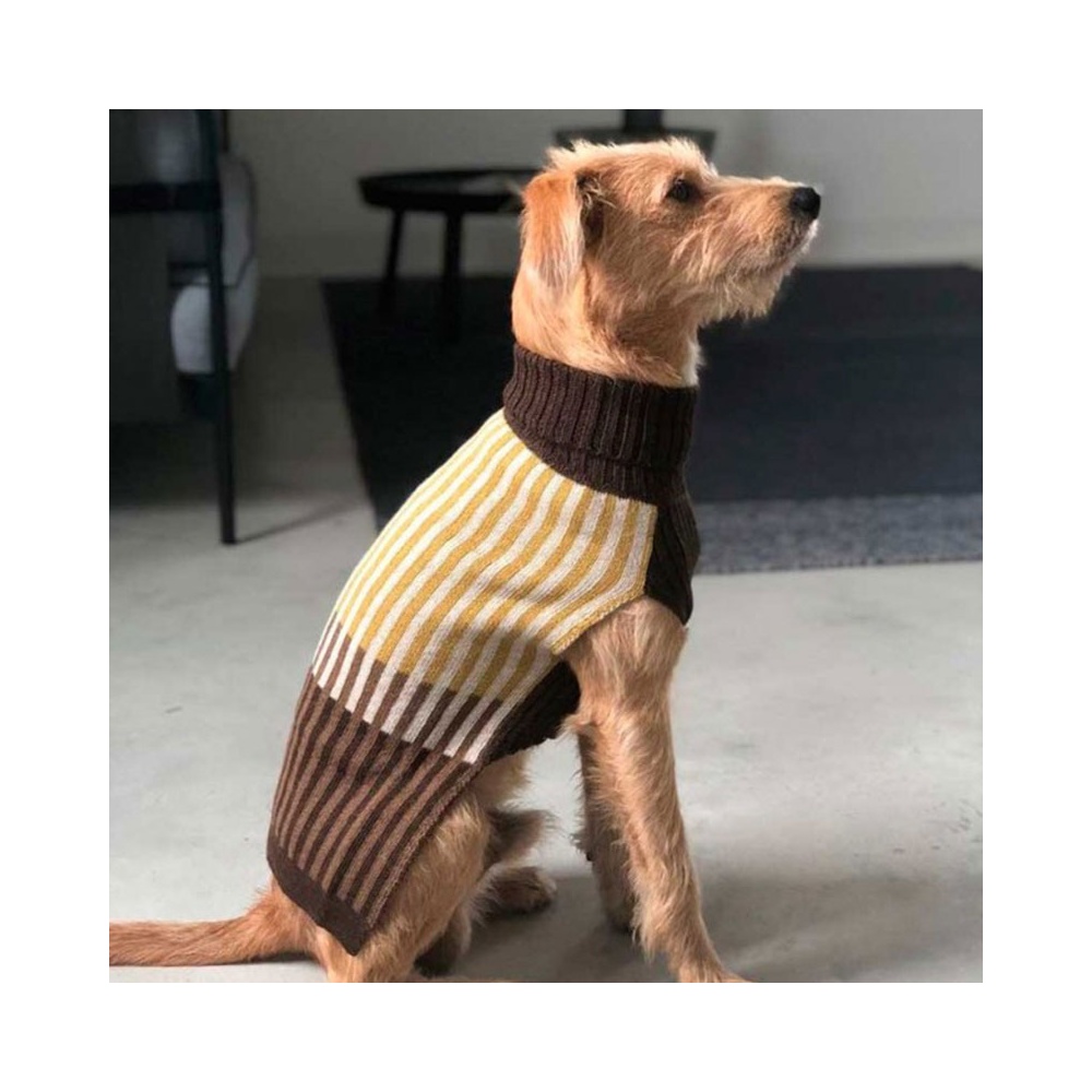 Francesca dog sweater in wood blend