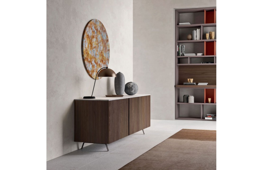 System 02 modular sideboard with marble top