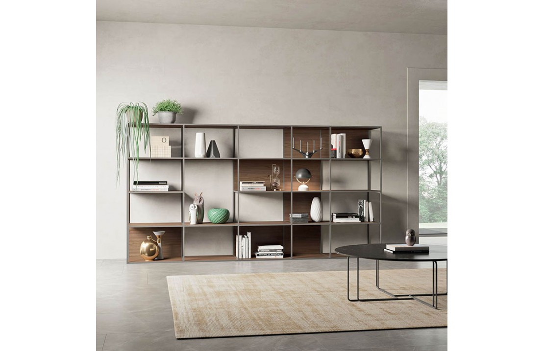 Grafic 04 modular metal bookcase