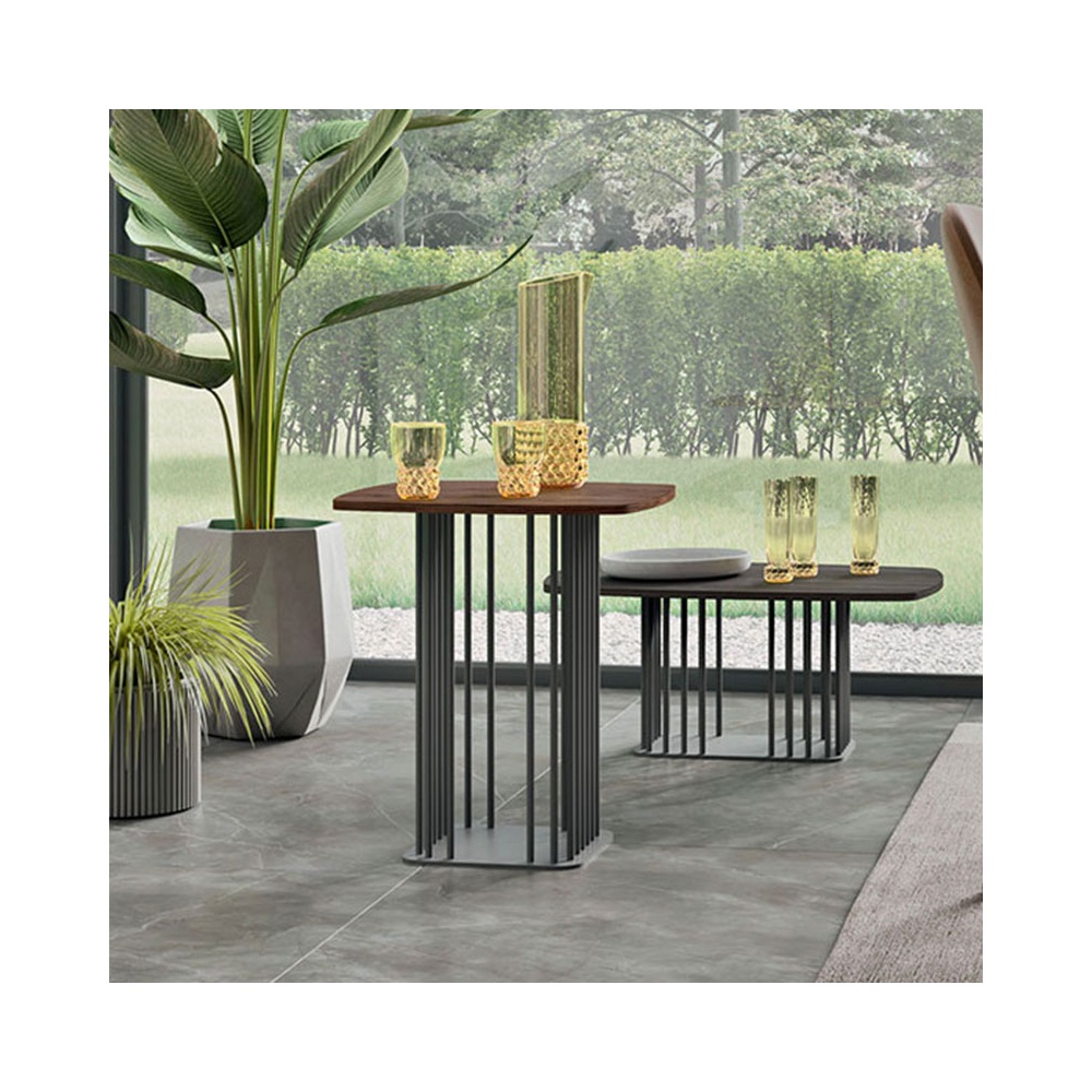 Sambuco coffee table with lacquered or veneered top
