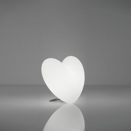 Love table lamp in polyethylene