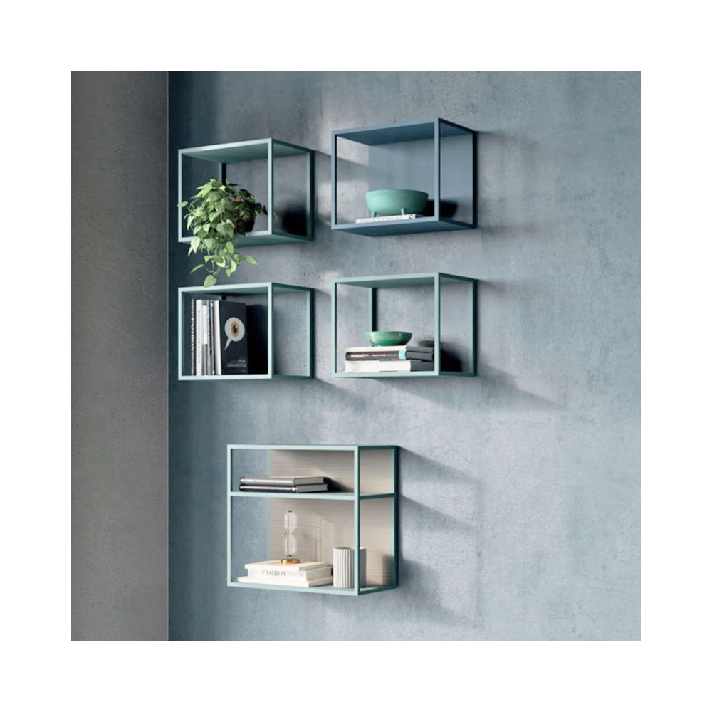Grafic shelf / bookcase in metal