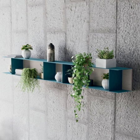 Lanny shelf / bookcase in metal and wood