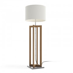 Outdoor floor lamp in wood - Vertigo