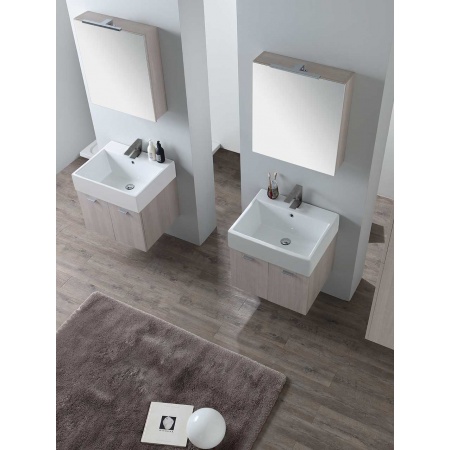 Bathroom composition with 2 wall-mounted cabinets - Volant