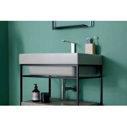 Bathroom composition with basin cabinet and column - Trix 1