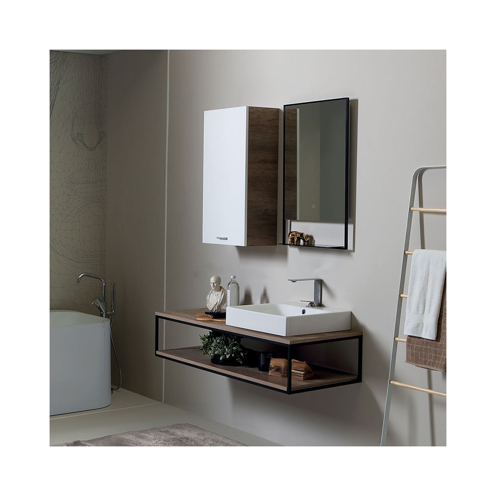 Bathroom composition with wall-mounted cabinet - Cento 1