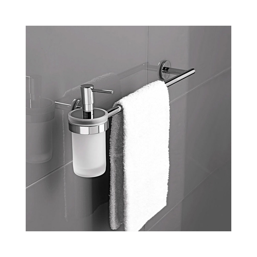 Porta asciugamani in ottone con dispenser sapone - Pratica - Accessori bagno  - ISA Project