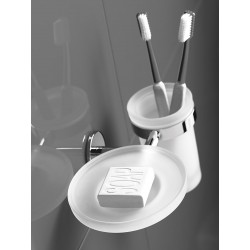 Soap Dish with Toothbrush Holder - Pratica