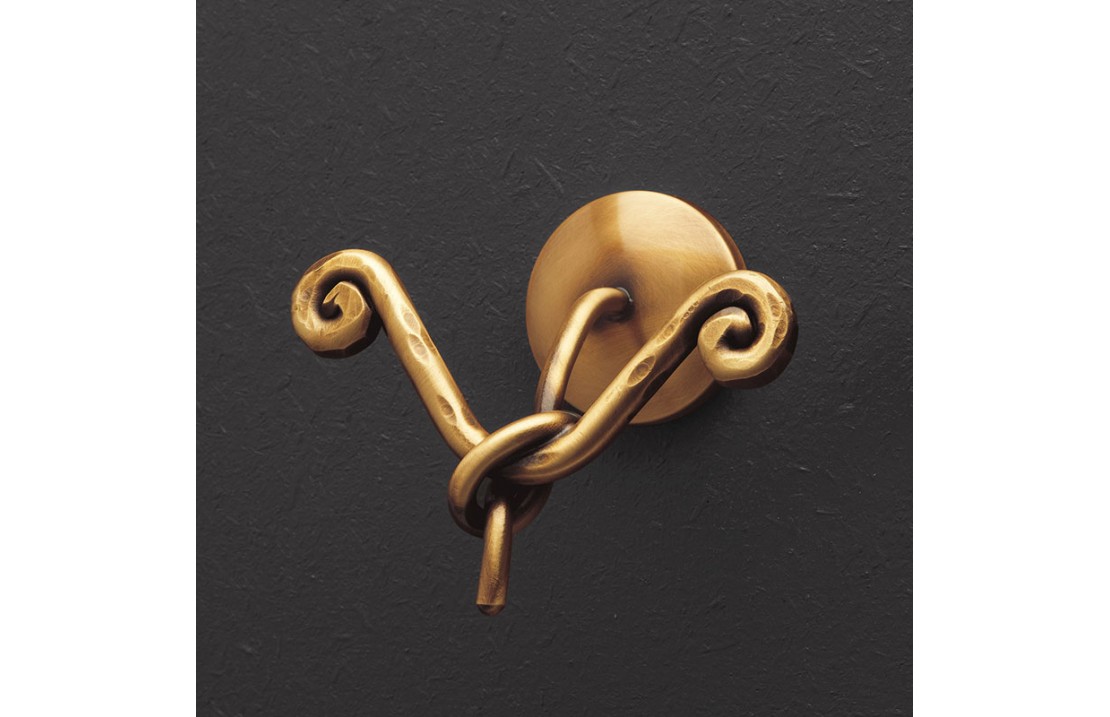 Robe hooks in brass vintage style - Retrò