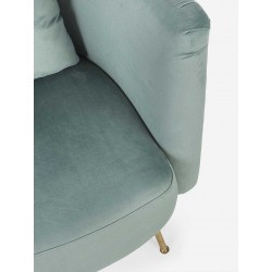 Quilted sofa in velvet - Tenbury