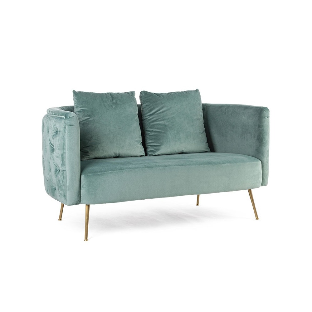 Quilted sofa in velvet - Tenbury Sofas